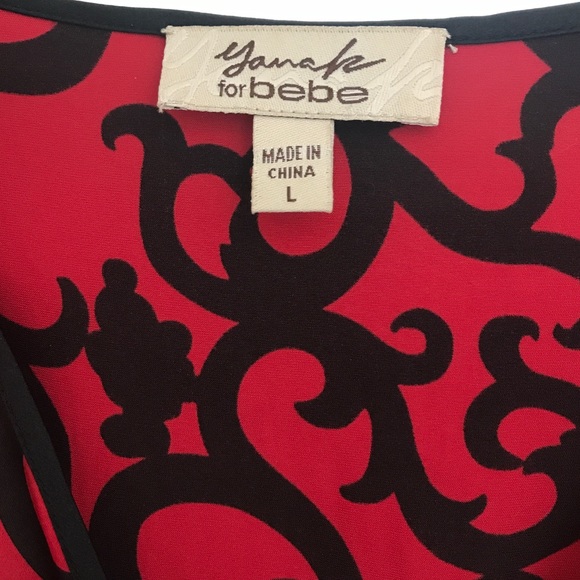 Print red & black dress - Picture 4 of 5